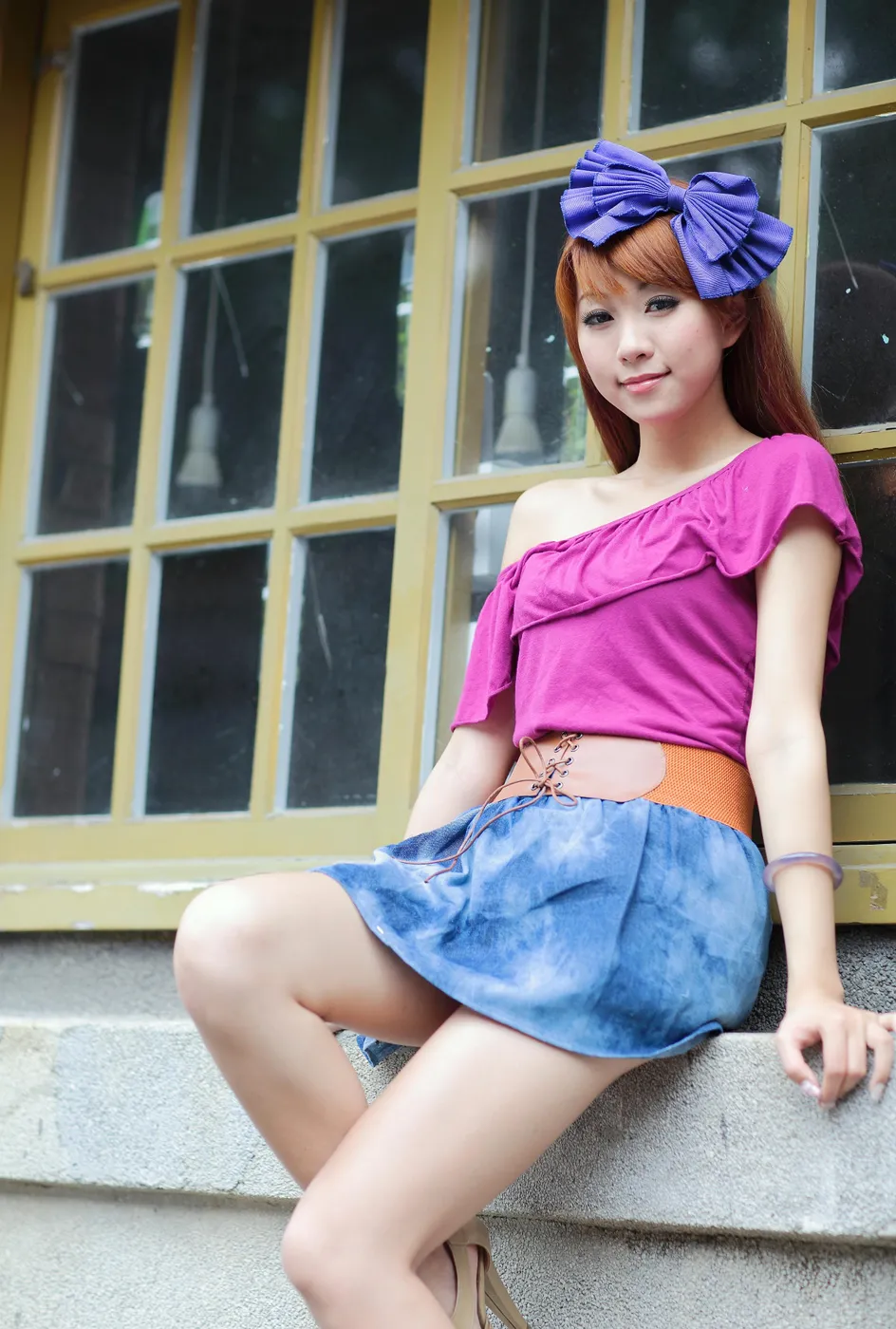 [Mzsock] NO.206 Xiaowen short skirt with cool and beautiful legs street photography#[52P]-41